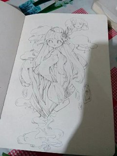 Q版人鱼 #小清新# #治愈系# #背景图# #水彩# #壁纸#