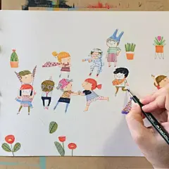 【插画先锋】Ana Sanfelippo |建造一座乐园，用来遇见童真