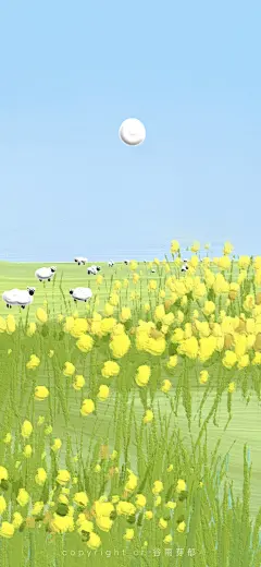 cr.微博@谷雨芽郁__210513_风景 油画 质感 手机壁纸