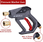 Amazon.com: M MINGLE 高压清洗枪雪泡沫长矛,4000 PSI Cannon 泡沫冲击波电动清洗机,带 0.64 厘米快速接头,洗车泡沫加农炮套件,带 5 个高压清洗机喷嘴头,1 升 : 庭院、草坪和园艺