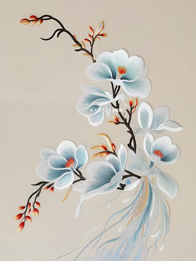 刺绣艺术｜美学之旗袍花样刺绣! - 小红...