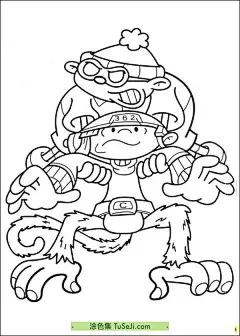 15张幽默感和创意十足的动画片《小孩子大冒险》动画角色涂色图片！ | 涂色集，涂色画打印大图 : 动画片《小孩大联盟》（Codename: Kids Next Door，简称KND）以其独特的幽默感和创意十足的故事情节而受到观众的喜爱。以下是一些精彩故事的描写：“潜艇行动”（Operation: S.U.B.）：在这一集中，小大联的成员 15张幽默感和创意十足的动画片《小孩子大冒险》动画角色涂色图片！