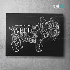 星巴克挂画咖啡厅黑板画西餐厅蛋糕店装饰画无框画橱窗背景画壁画-淘宝网