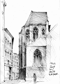 国外大师建筑手绘 素描 速写 绘画 (784)