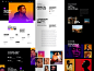 Corporate - Pages gradient colors layout clean pictures photo product design home landing agency me ux ui