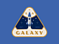 LA Galaxy rocket space illustration soccer mls galaxy la badge logo patch crest