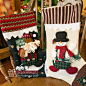 圣诞袜。圣诞挂饰挂件圣诞礼品圣诞树装饰品42*27cm （单只价）
