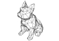 Animal Paper Model - Bulldog Ver.2 Free Papercraft Download