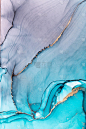 Marble ink abstract art from meticulous original p
