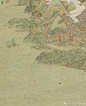 #吴门画派#【 明 文伯仁 《方壶图》 】立轴，纸本设色，120.6×31.8cm，台北故宫博物院藏。《史记》云，海上三神山为蓬莱、方丈、瀛洲，传说位于渤海。《列子》中将「方丈」改称「方壶」，与岱舆、员峤、瀛洲、蓬莱并称为五山。
　　吴派画家文伯仁（1502-1575）