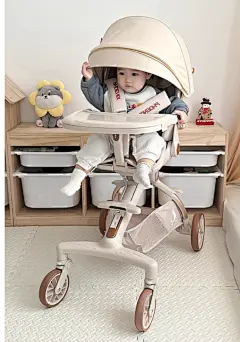 凤凰儿童溜娃神器婴儿推车轻便折叠宝宝可坐可躺小孩高景观遛娃车-淘宝网