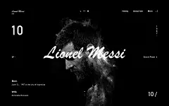 里奥·梅西（Lionel Messi）web／海报