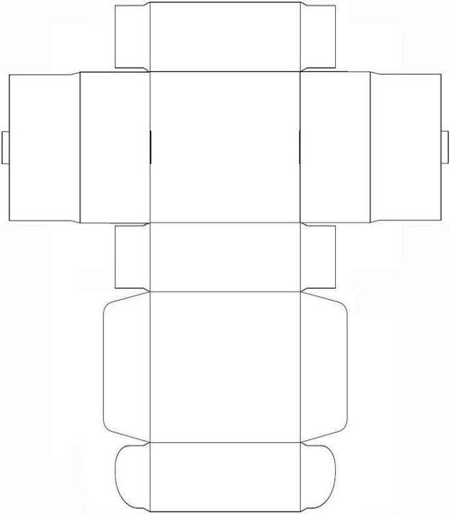 包装盒常见样式、刀模展开图