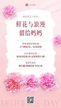 母亲节商品零售活动营销手机海报
