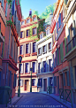 On tiles, Sylvain Sarrailh : Another concept-art from my webcomic.
8 hours of work