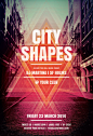 City Shapes Flyer on Behance