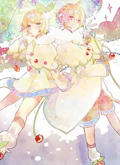 二次元，头像，么么，V家，镜音双子~~唯美