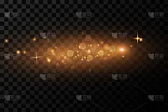 Glow light effect. Vector illustration. Christmas 