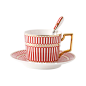 欧式金边咖啡杯英式骨瓷咖啡杯碟套装高档简约下午花茶红茶茶具-淘宝网