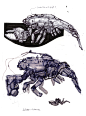 animal robotic machine, longque Chen : Creature (Insect mammal plants) is always the best inspiration for me to explore new style mech. The key here is how do you use these creatures, using their shapes? functions? forms? or structures? What do you think?