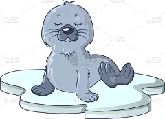 海象,图标,卡通,时尚,冷,可爱的,野生动物,哺乳纲,动物,坐