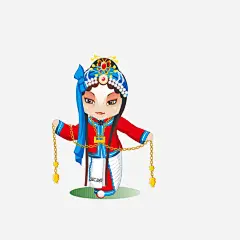 红色国风卡通装饰免抠素材 戏曲 设计图片 免费下载 页面网页 平面电商 创意素材 png素材