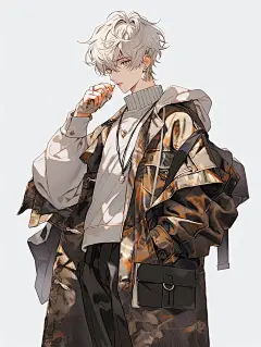 AI绘图｜白毛模特