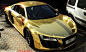 Sports cars we love / There is something about the gold R8 that i like but i just don't think i w...