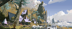 三道纹采集到场景     概设/构图/步骤/质感/颜色