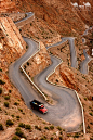 Winding road in the Dades Gorge, Morocco