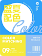 超实用盛夏配色～logo、海报、PPT适用
