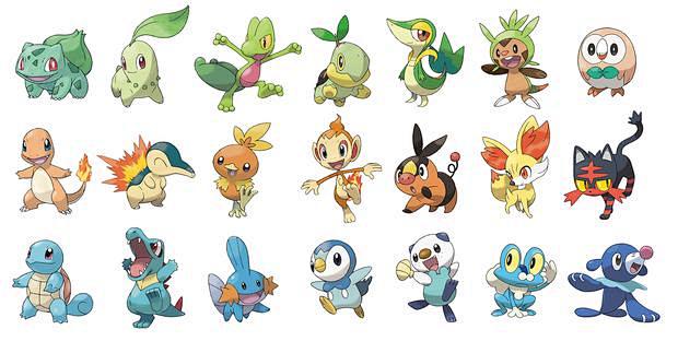 口袋妖怪历代御三家你最喜欢哪一代精灵宝可梦日月发售一个月了而这次