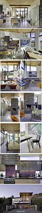 #精品别墅# 现代化的细节和质朴的材料组合，洋溢生活的气息~加利福尼亚州别墅，by WA Design~ http://t.cn/zjtnABl