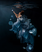 Chicago Shedd Aquarium "Underwater Beauty" : With the designers at John G. Shedd Aquarium, we created this stunning image for the 2018 Gala “Underwater Beauty”. The image was composited from over 12 separate elements, and a CGI underwater reflec