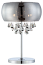 EL-30064 - 4 Light Table Lamp - Chrome, Smoke Mirrored Crystal Glass - contemporary - Table Lamps - Lite Source Inc.