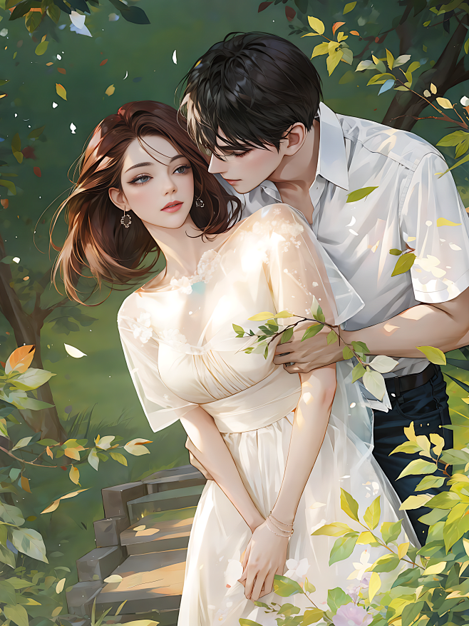 月夜啸声-AI试验-现代情侣