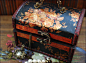 玛丽女爵的首饰盒 欧式复古花纹木制收纳盒 #物美价廉#