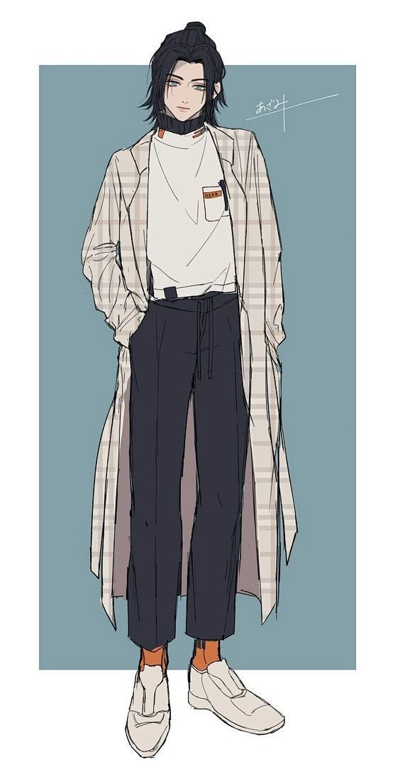 日系男生的服装搭配绘画参考！转需收藏！【灵… - 半次元 - ACG爱好者社区-花瓣网
