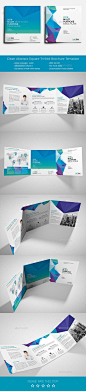 Clean Abstract Square Tri-fold Brochure Template #design Download: http://graphicriver.net/item/clean-abstract-square-trifold-brochure/12905169?ref=ksioks: 
