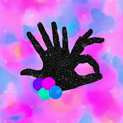 当代最小艺术拼贴画。超现实空间抽象手心理、宇宙、人性概念