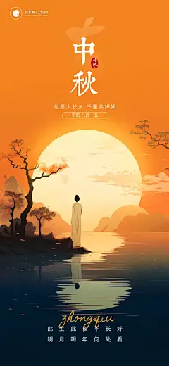 中秋古风节日海报