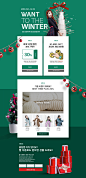 购物美女 促销礼券 冬日单品 圣诞促销页面设计PSD tiw466f0514