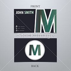 名片模板，字母 M#名片设计##名片##business card##商务名片##设计素材##矢量图##EPS##礼品卡# #横幅名片# #卡片设计# #会员卡设计素材#