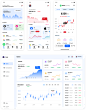 仪表盘虚拟货币金融投资dashboard后台管理系统股票UI设计app ui界面设计