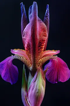 花朵鸢尾花特写图片摄影图