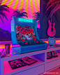 SYNTHWAVE SEASON 02 : A Project inspired by 80s/90s Aesthetic Nostalgia and Synthwave Music. Interpreting it in my own design style.