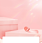 @佑佑佑小溪 采集 情人节素材 女性化 38节 女神节 粉色礼盒背景 IPSA茵芙莎