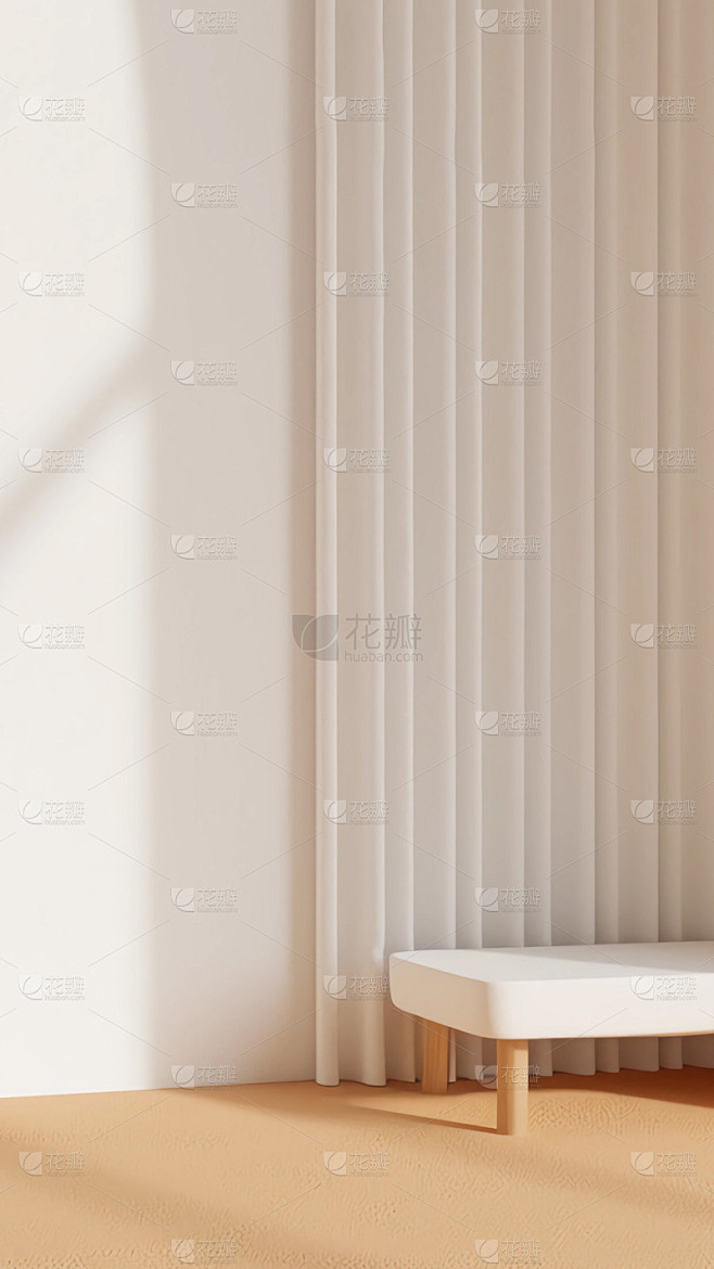背景通用暖色调简约家具背景场景图片素材