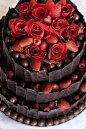 strawberry-chocolate cake | Just Desserts #甜品#