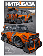 automotive art car art Custom lada nitrouzzz race car time attack tuning widebody